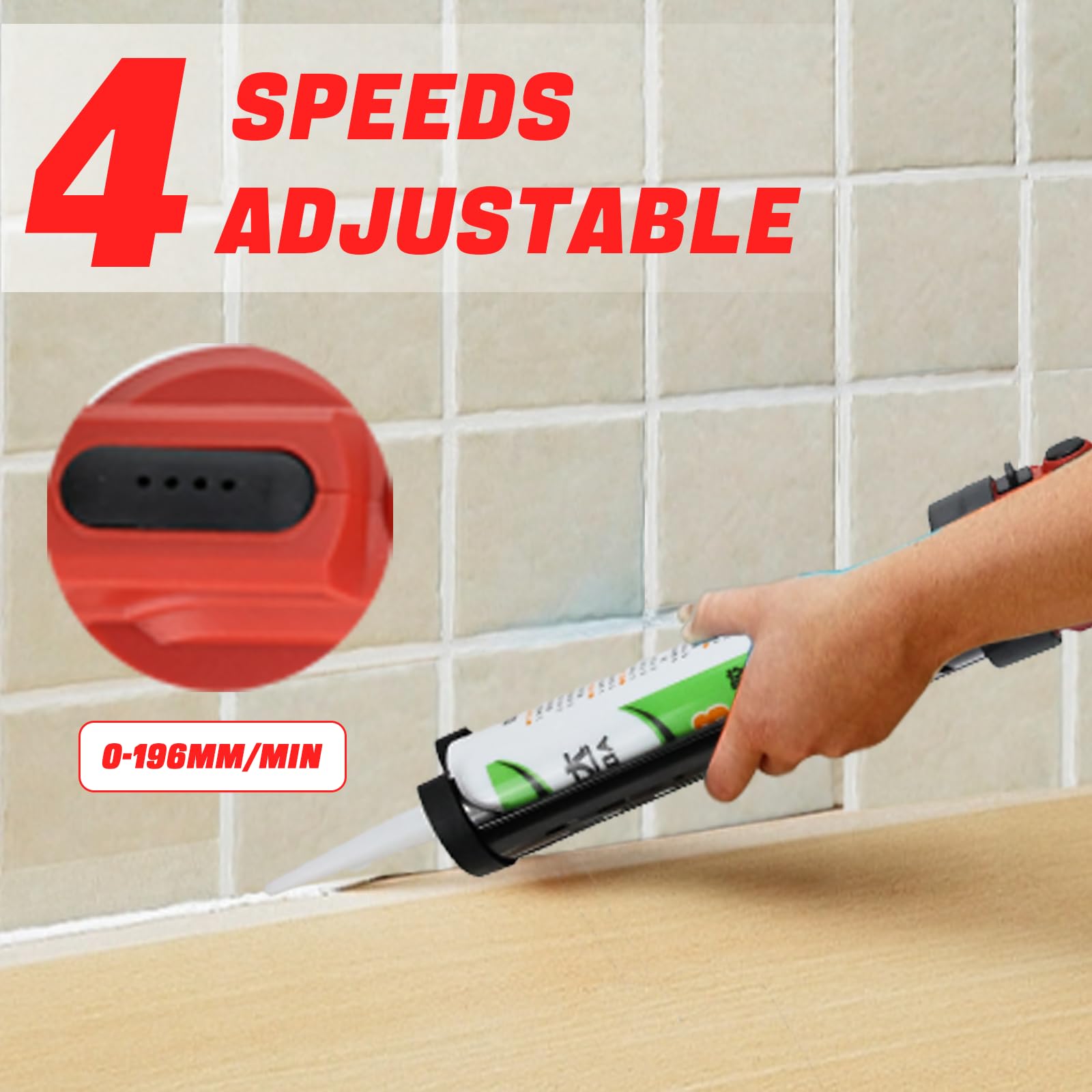 IOHBThe 10oz/300ml capacity reduces reloads during larger sealing tasks.