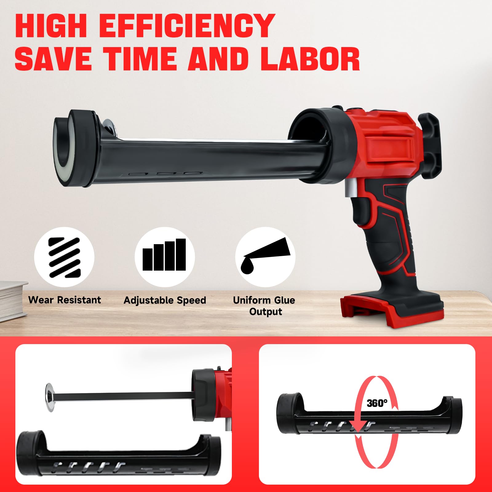 IOHBThe no-drip mechanism helps prevent messy finishes during sealing tasks.