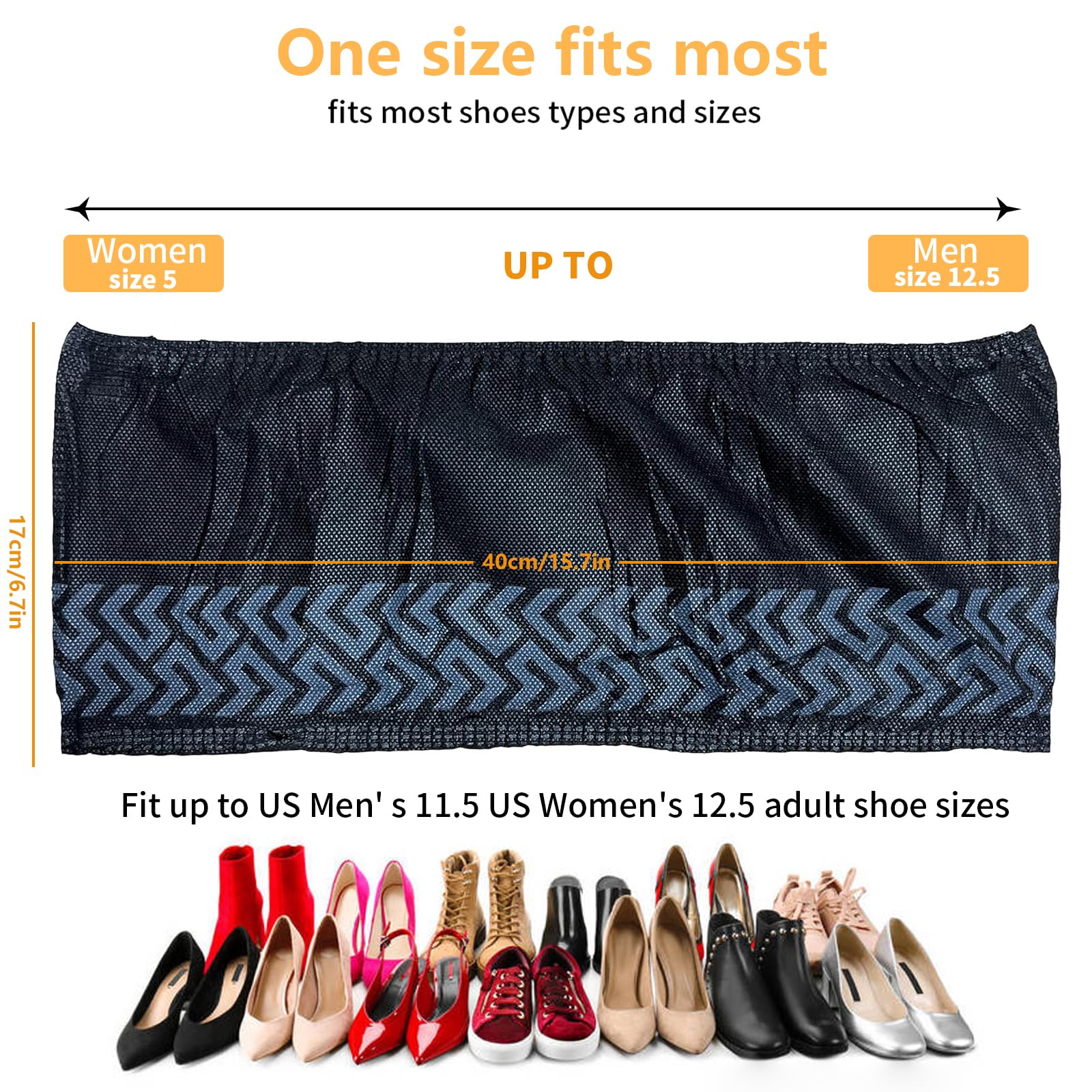 ioiopeak shoe covers material close-up showing non-woven fabric durability