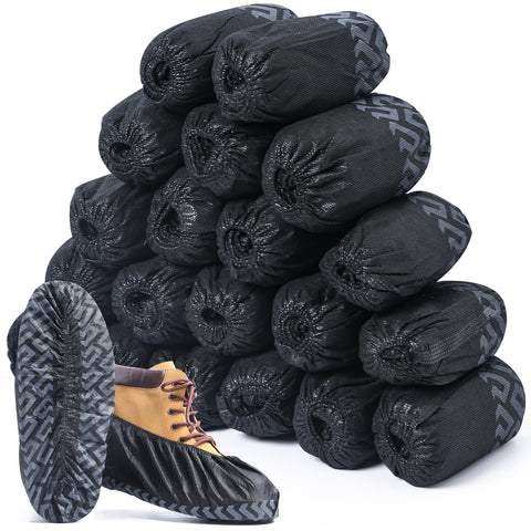ioiopeak shoe covers 200-pack packaging illustrating bulk value and protection