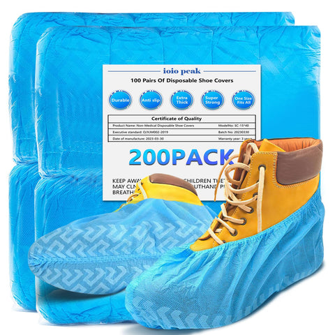 ioiopeak shoe covers 200-pack for bulk protection during renovations.