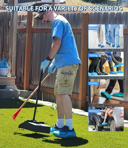 ioiopeak recyclable material eco-friendly disposable shoe covers for responsible gatherings.