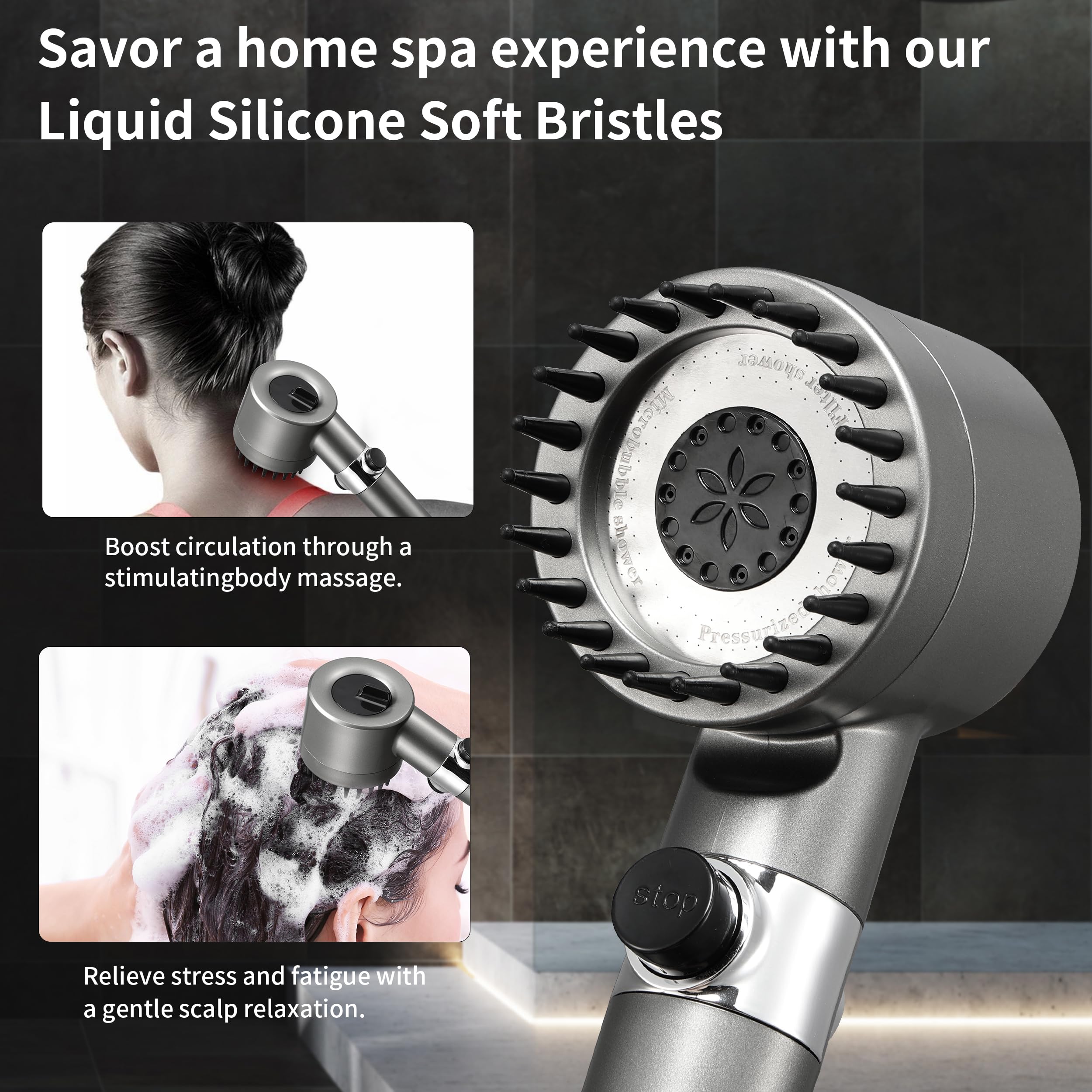 Iopsk ergonomic bracket ensures stable mounting during daily showers.