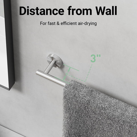 IOQ modern minimalist brushed nickel finish complements contemporary bathrooms.