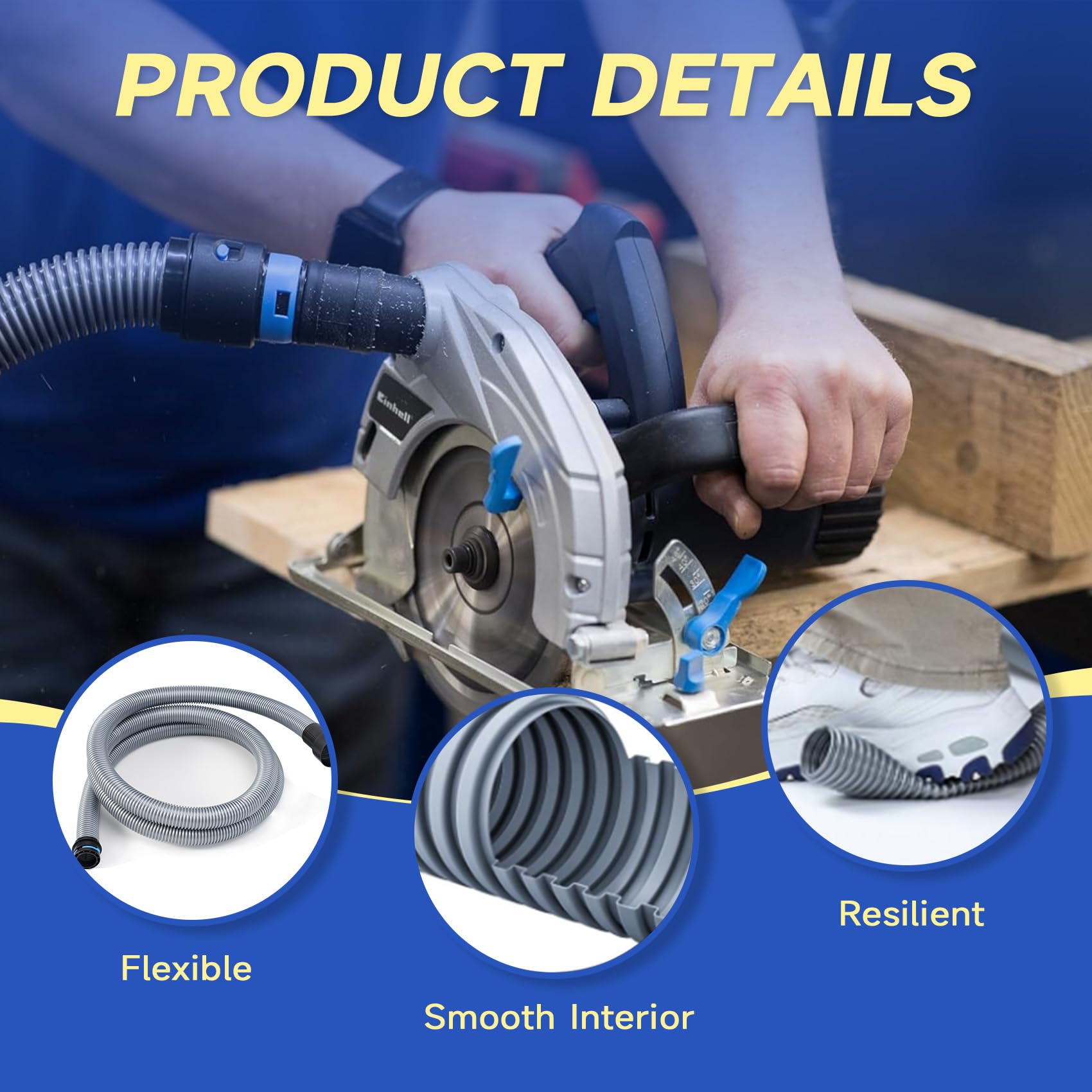 iouxvt extended 16ft reach supports full-shop dust control across large spaces.