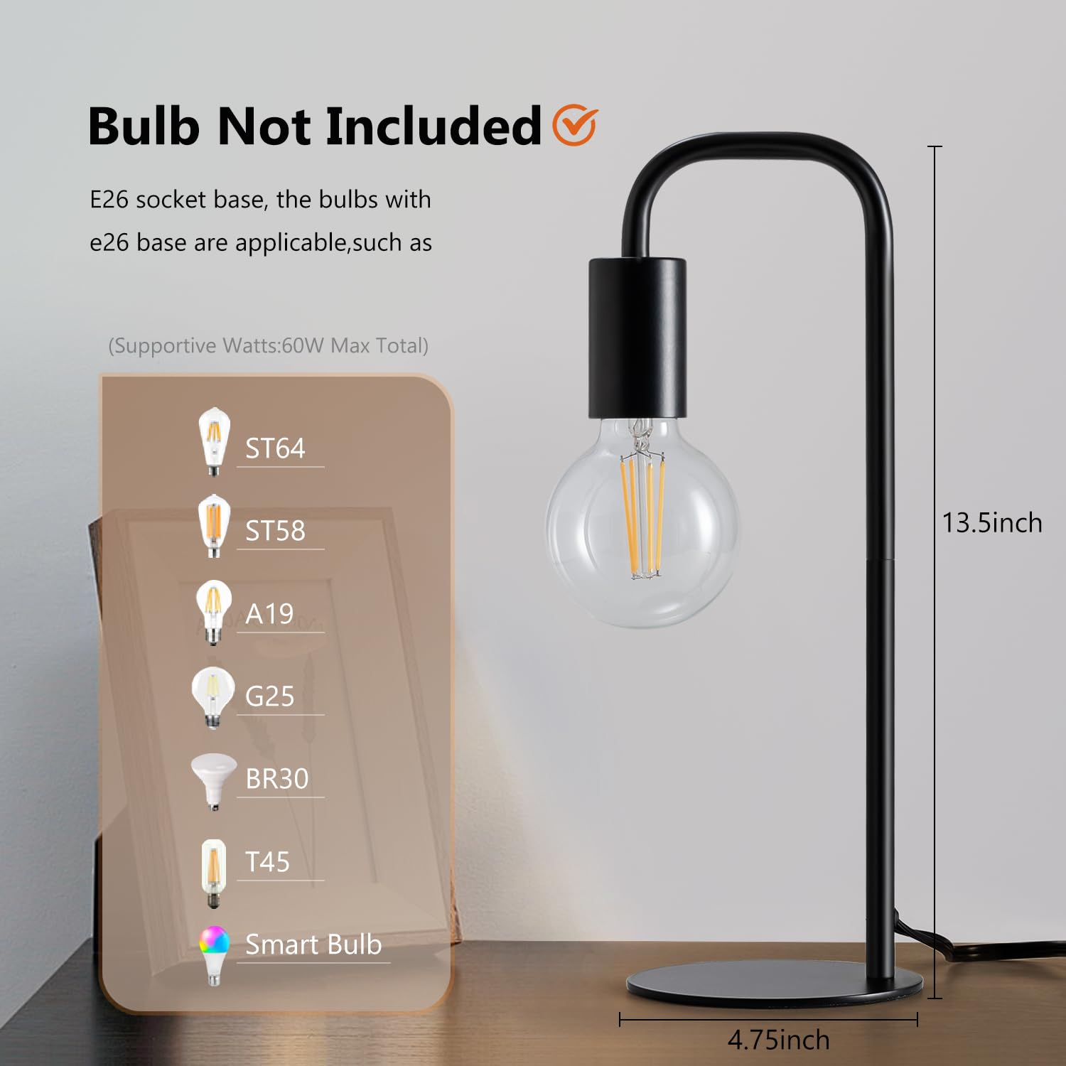 Iporovon lamp featuring an easy cord switch for nightstand use.