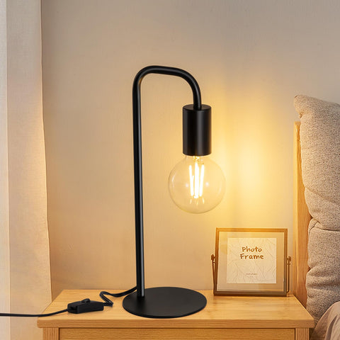 Iporovon table lamp with E26 socket for bulb customization.