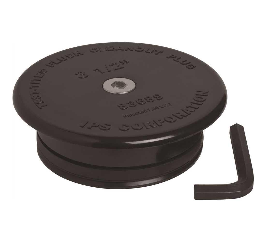 IPS 83689 flush cleanout plug side view highlighting tight sealing potential