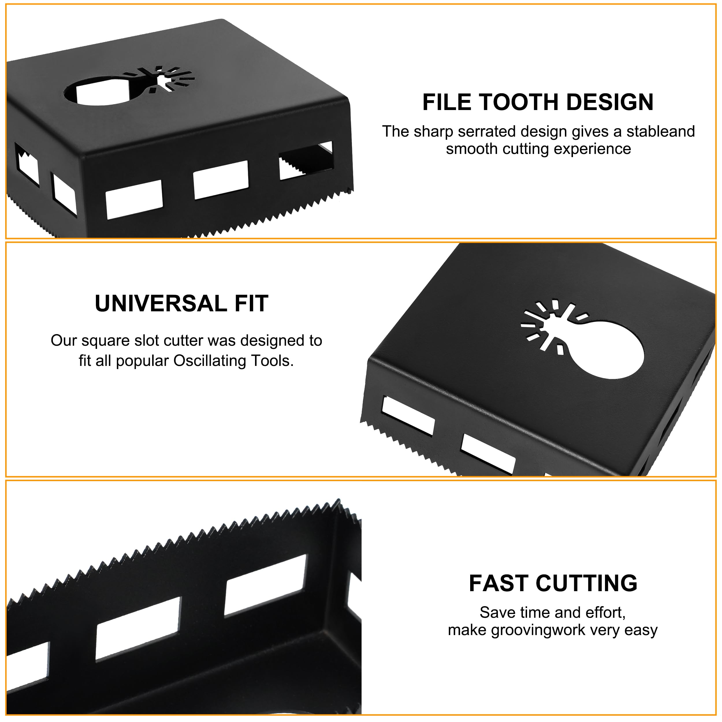 iqihan square slot cutter in use cutting drywall with clean edges.