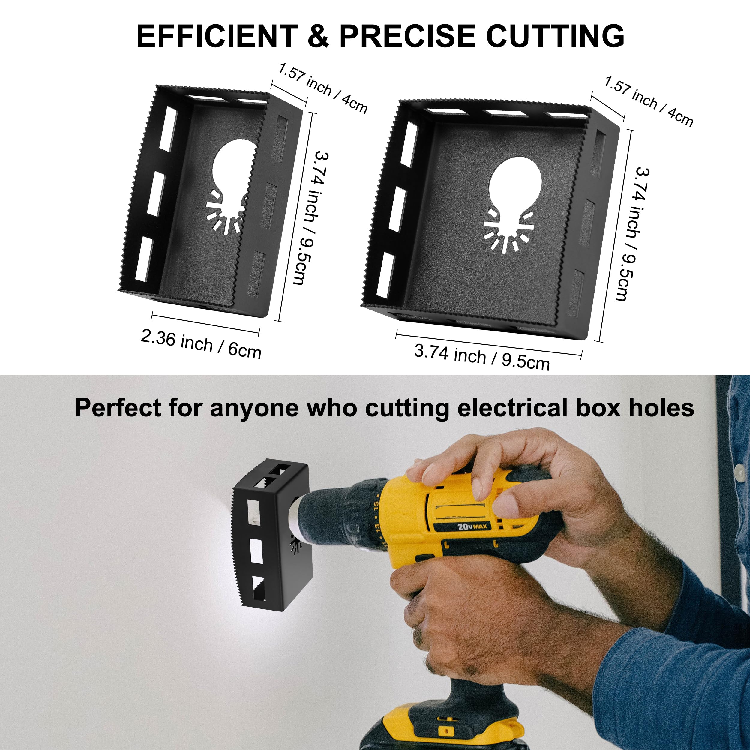 iqihan square slot cutter two-pack packaging for quick replacement.