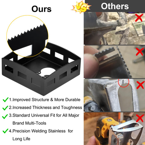 iqihan square slot cutter stainless steel finish resists rust for lasting cuts.