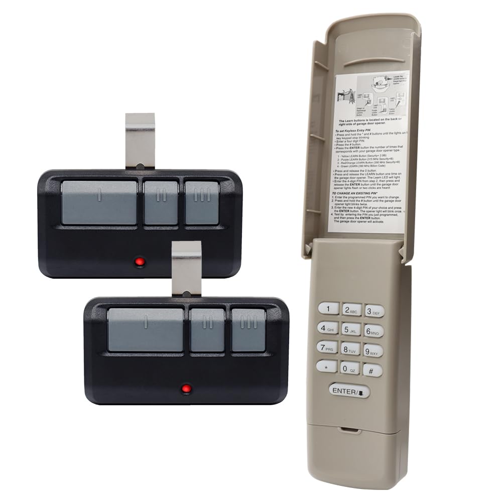 Iqqooe garage keypad front view with backlit keys for easy use at night
