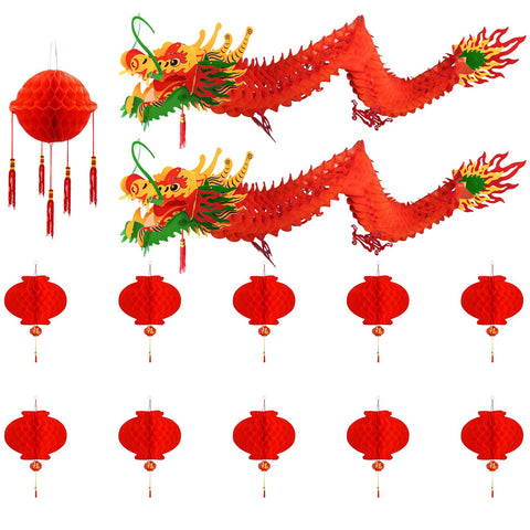 IRmm 3D Chinese New Year dragon, 100 cm, bold centerpiece for festive décor.