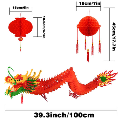 IRmm dragon 3D assembly, easy setup for immediate holiday ambiance.