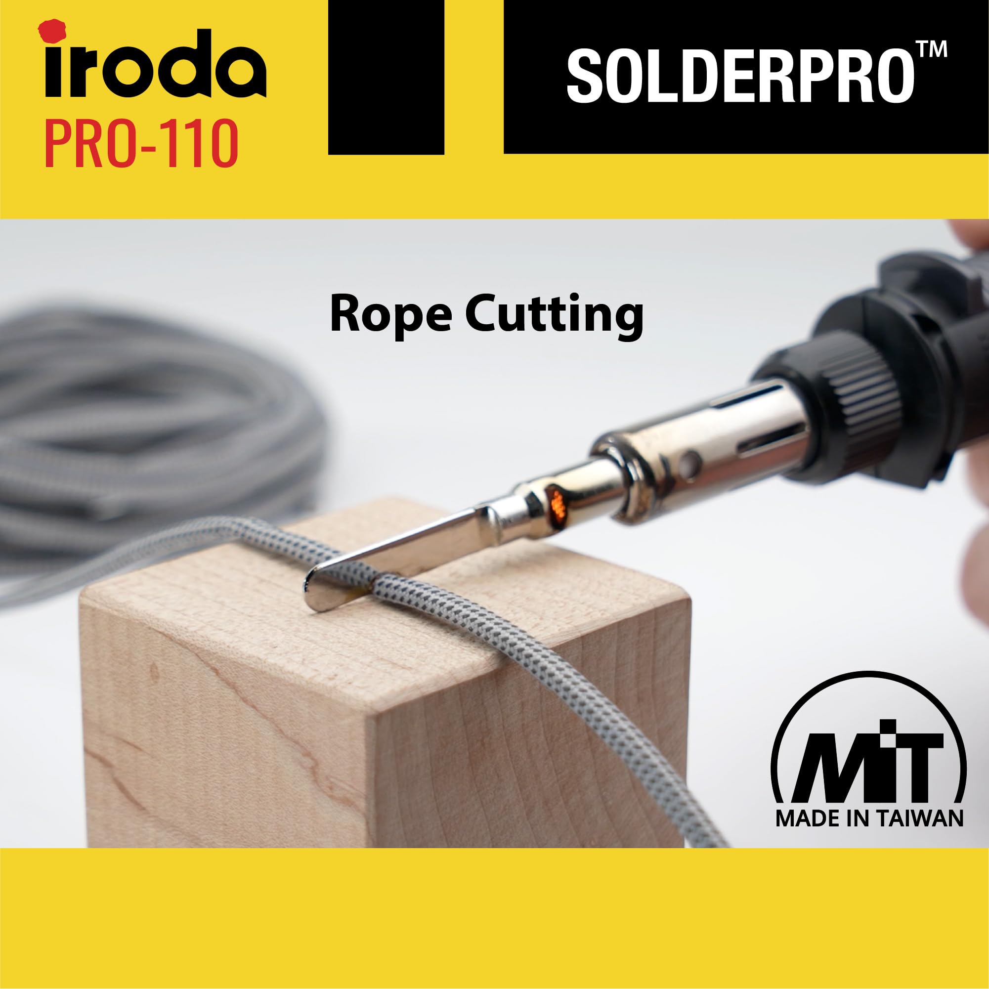 IRODA SolderPro 110 plastic cutter for clean project prep on plastics.