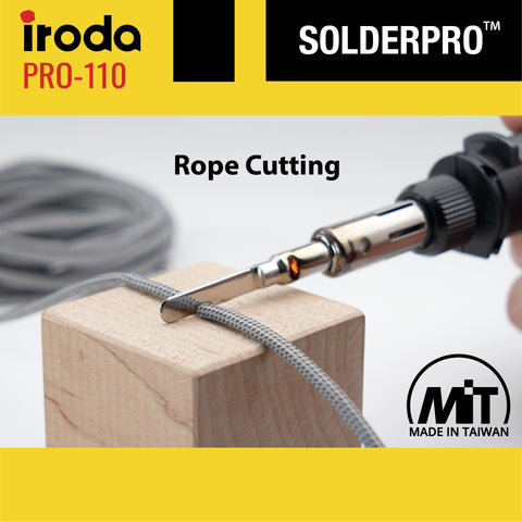 IRODA SolderPro 110 plastic cutter for clean project prep on plastics.