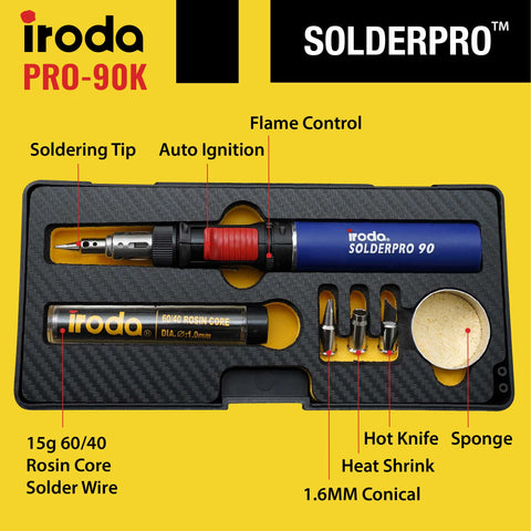 IRODA SolderPro 90K compact design fits toolboxes.