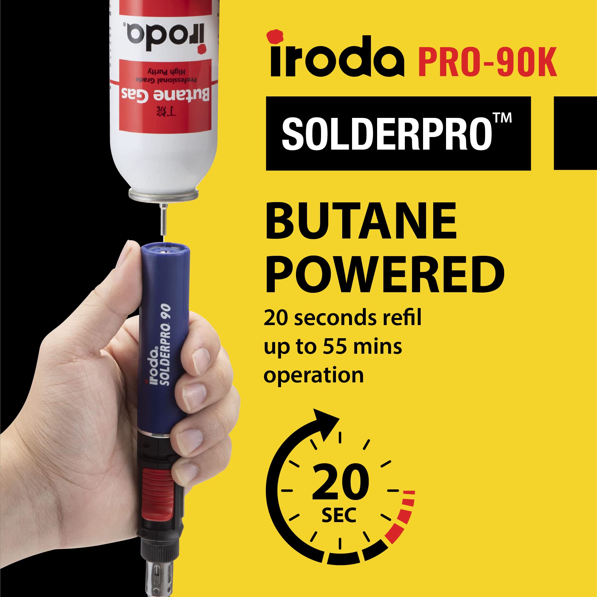 IRODA SolderPro 90K in-use image shows precise lines.