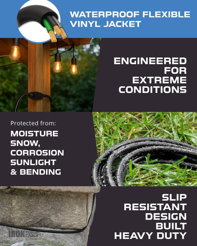 IRON FORGE CABLE UL certified extension cord for reliable safety and compatibility.