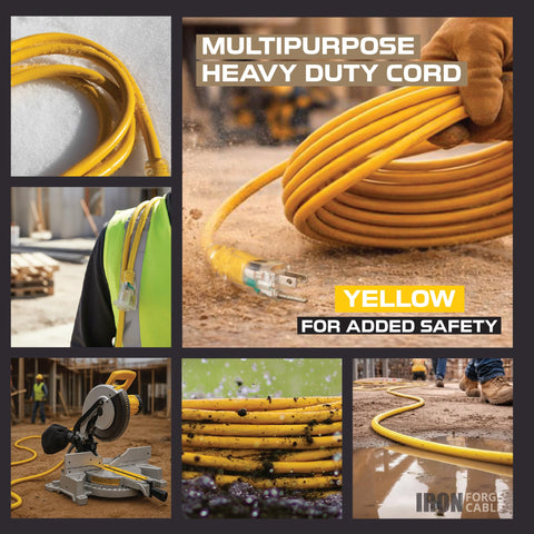 Iron Forge Cable in-use outdoor extension for tools and lighting