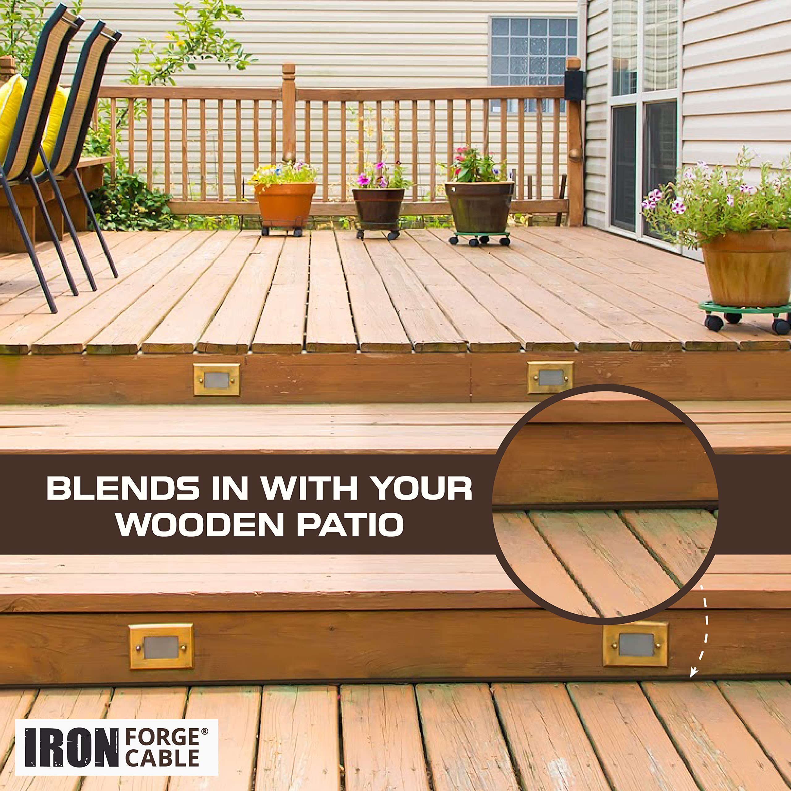 Iron Forge Cable sjtw-3-prong-brown-outdoor extension-cord resists weather and corrosion.