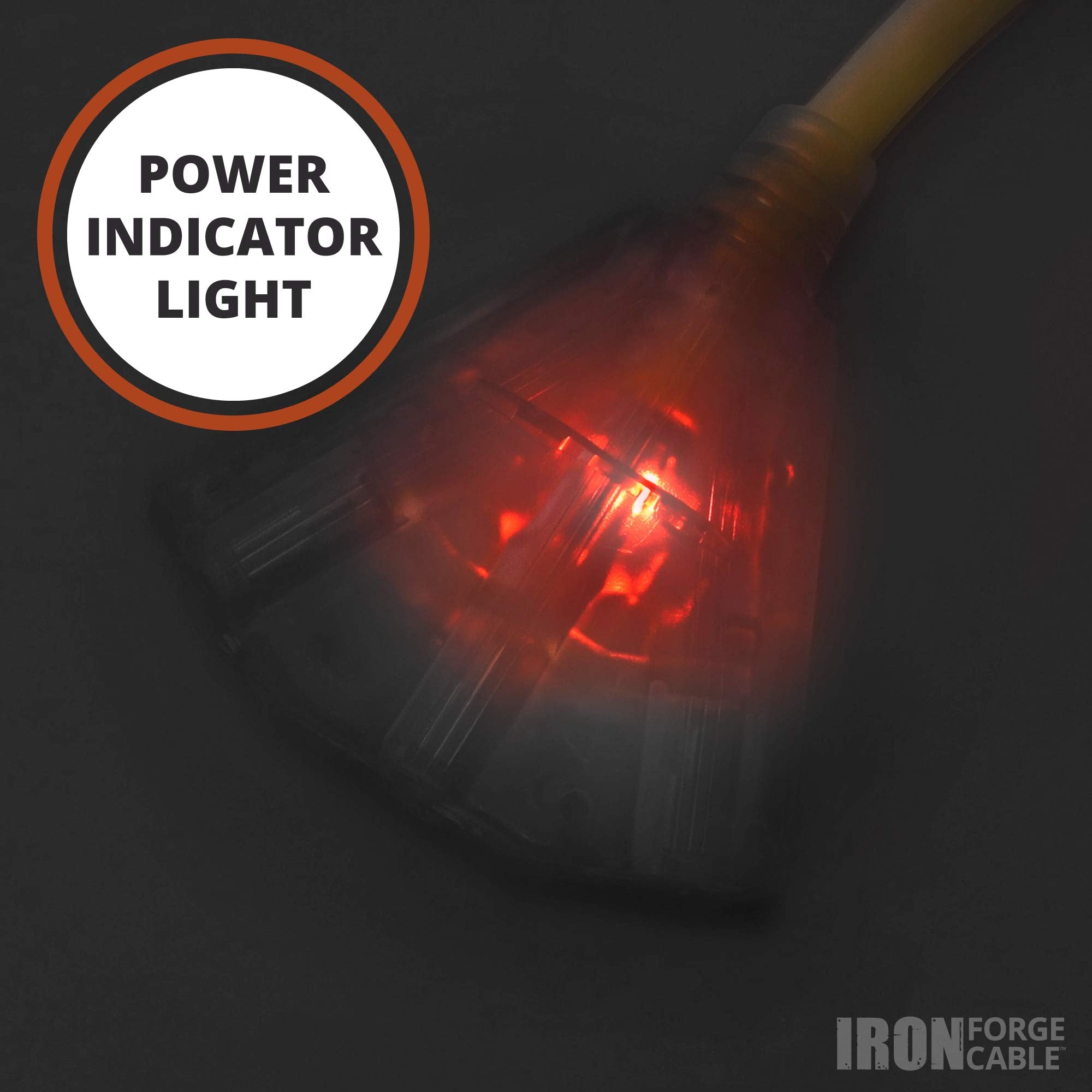 Iron Forge Cable slip-resistant outlets for safer handling outdoors.
