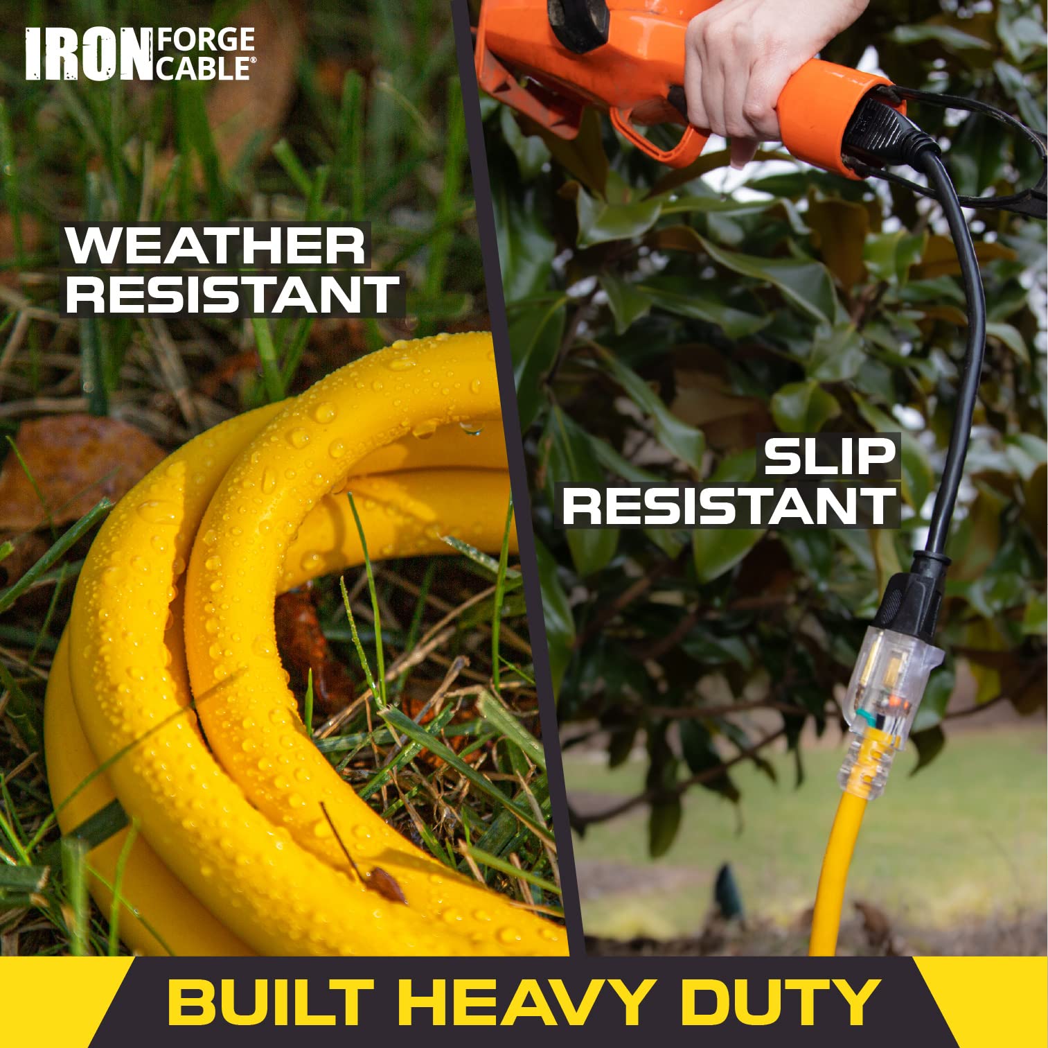 Iron Forge Cable UL-certified extension cord for safe use