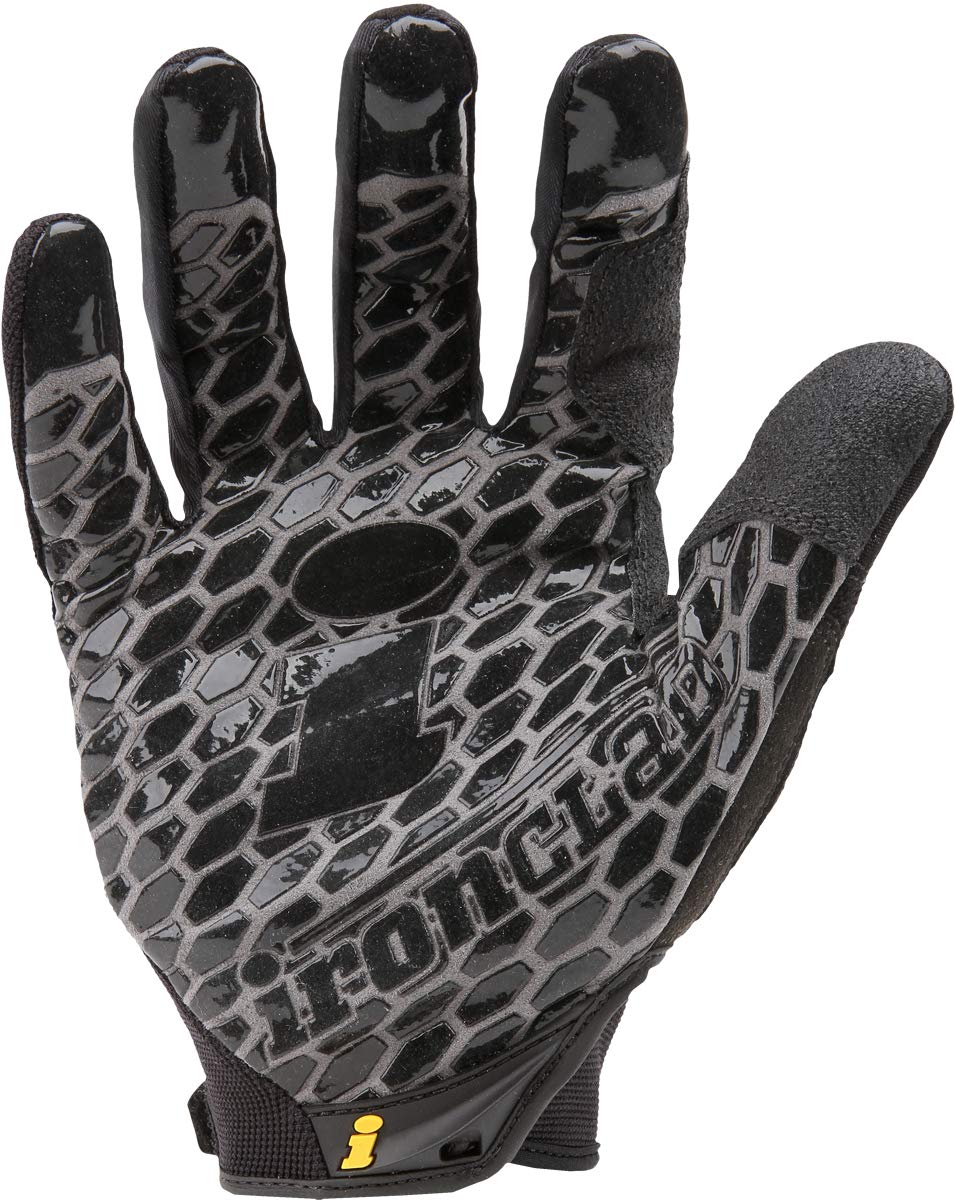 Ironclad BHG-03-M black glove knuckle protection for impact defense.