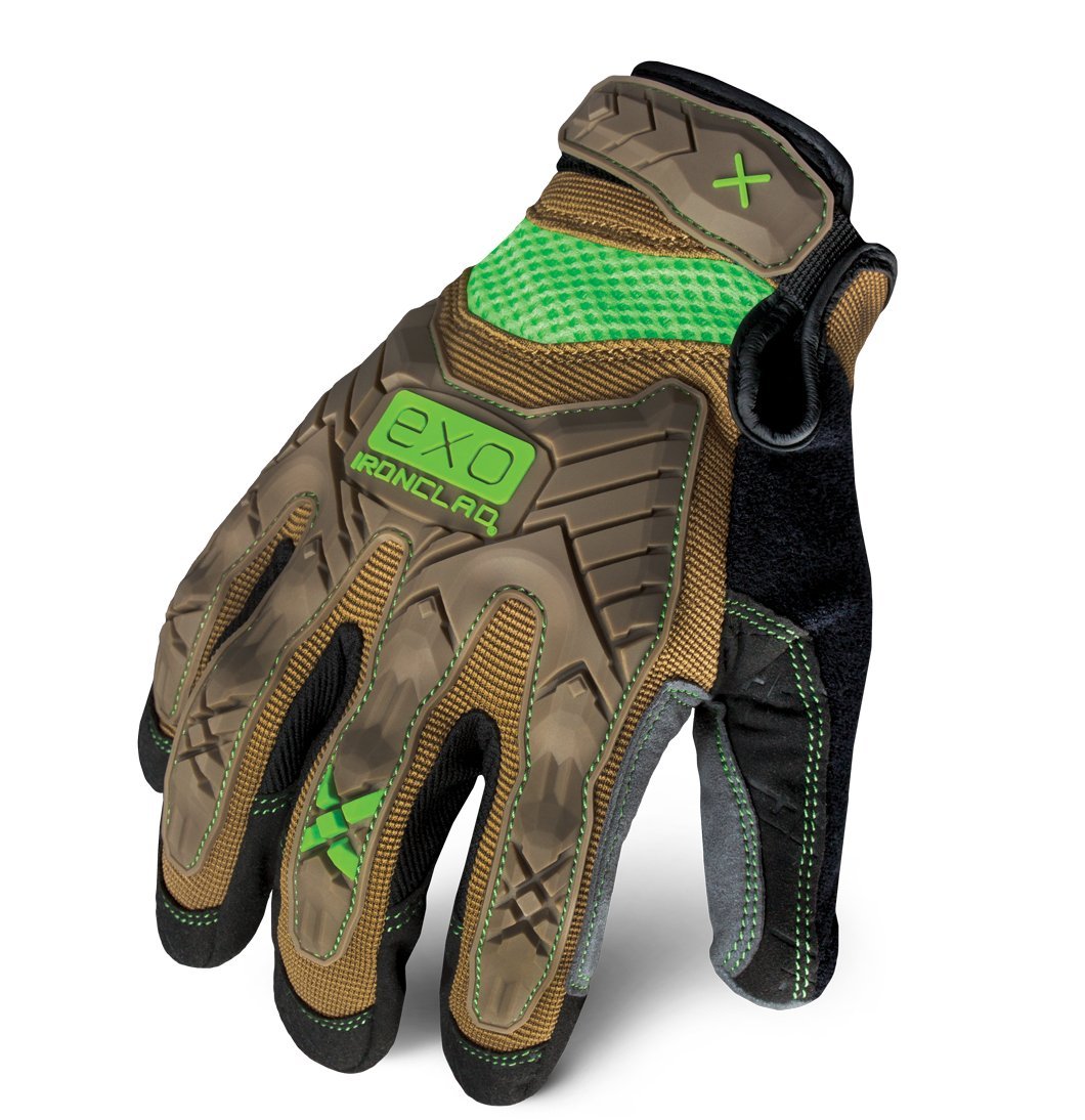 Ironclad EXO Motor Impact Glove worn on hand with durable protection for tough tasks.