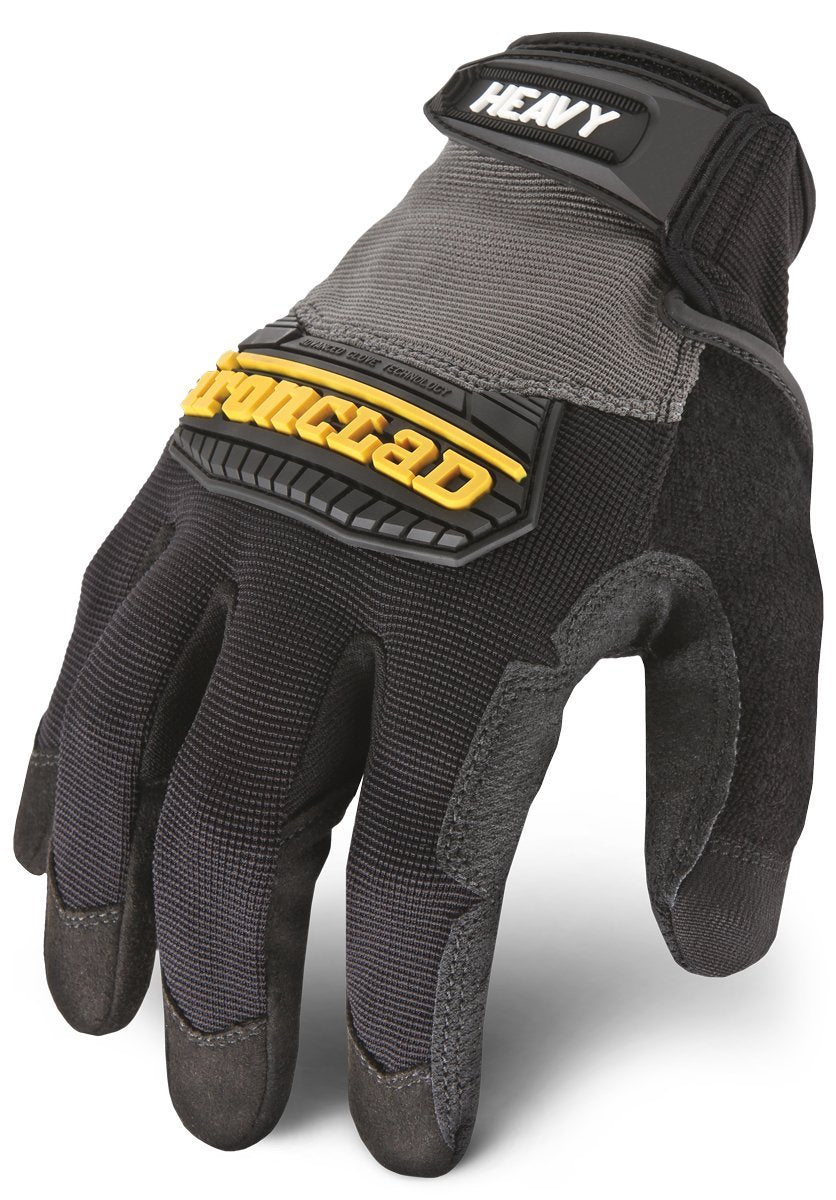 Ironclad HUG-03-M heavy utility glove palm for durable grip in demanding tasks.