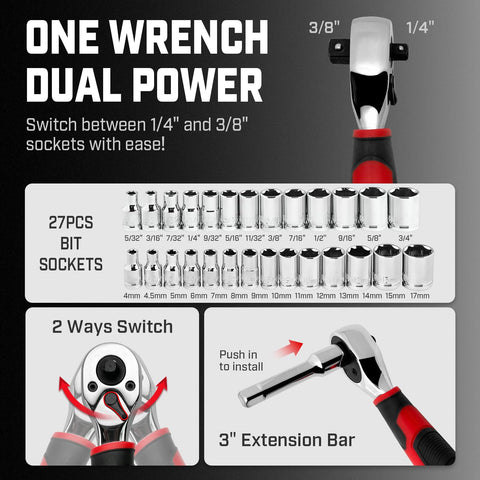 ironcube 2-in-1 adjustable wrench for tight spaces