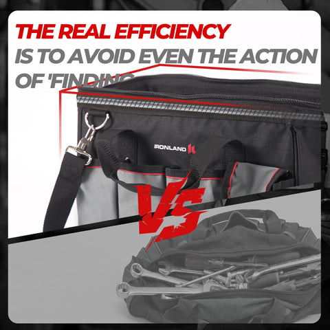 IRONLAND dual carrying options adapt to your task around the job site.