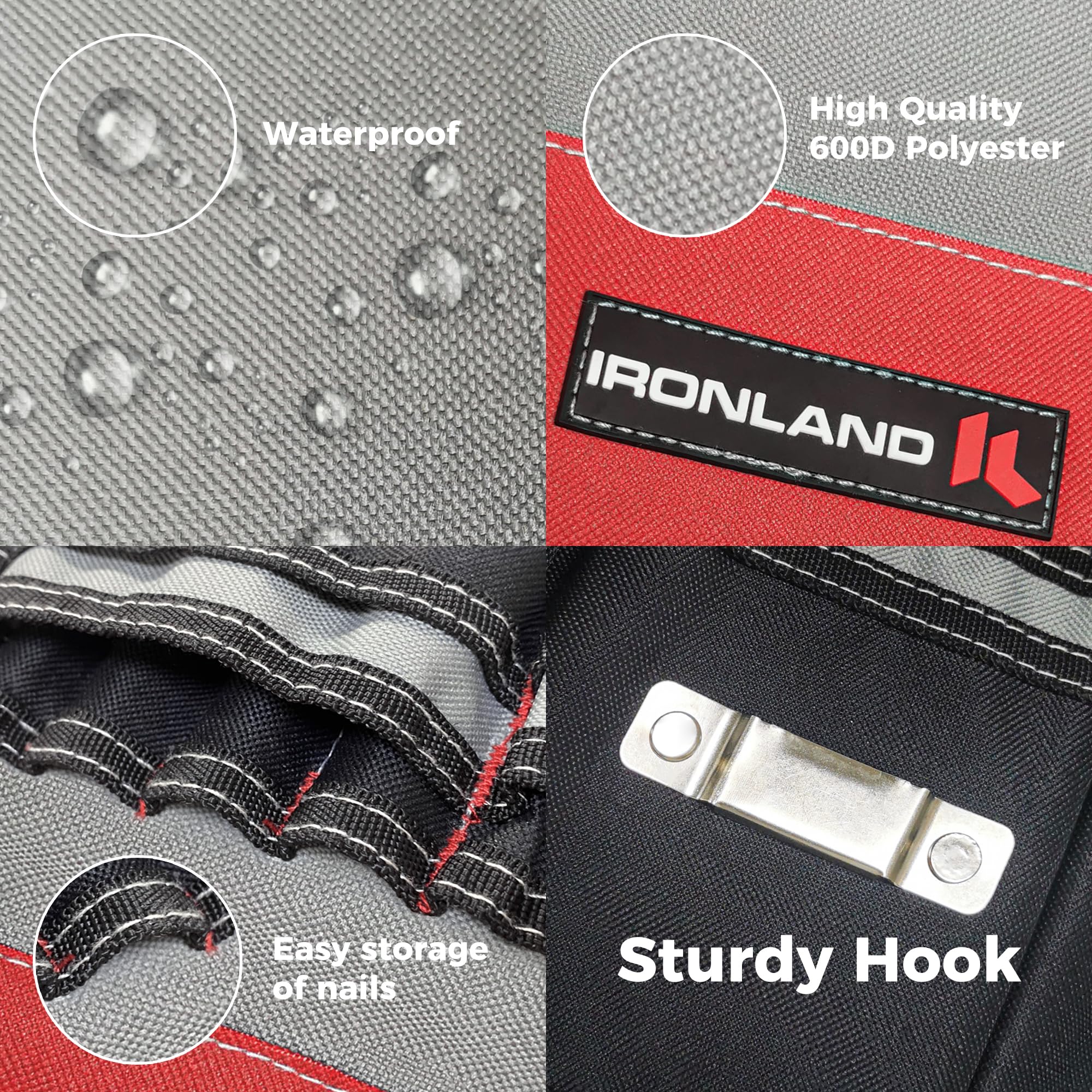 IRONLAND professional-grade tool bucket caddy for electricians and carpenters on the go