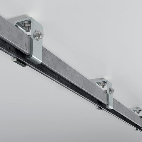 IRONROBUST slotted back for flexible, quick mounting to walls or ceilings.