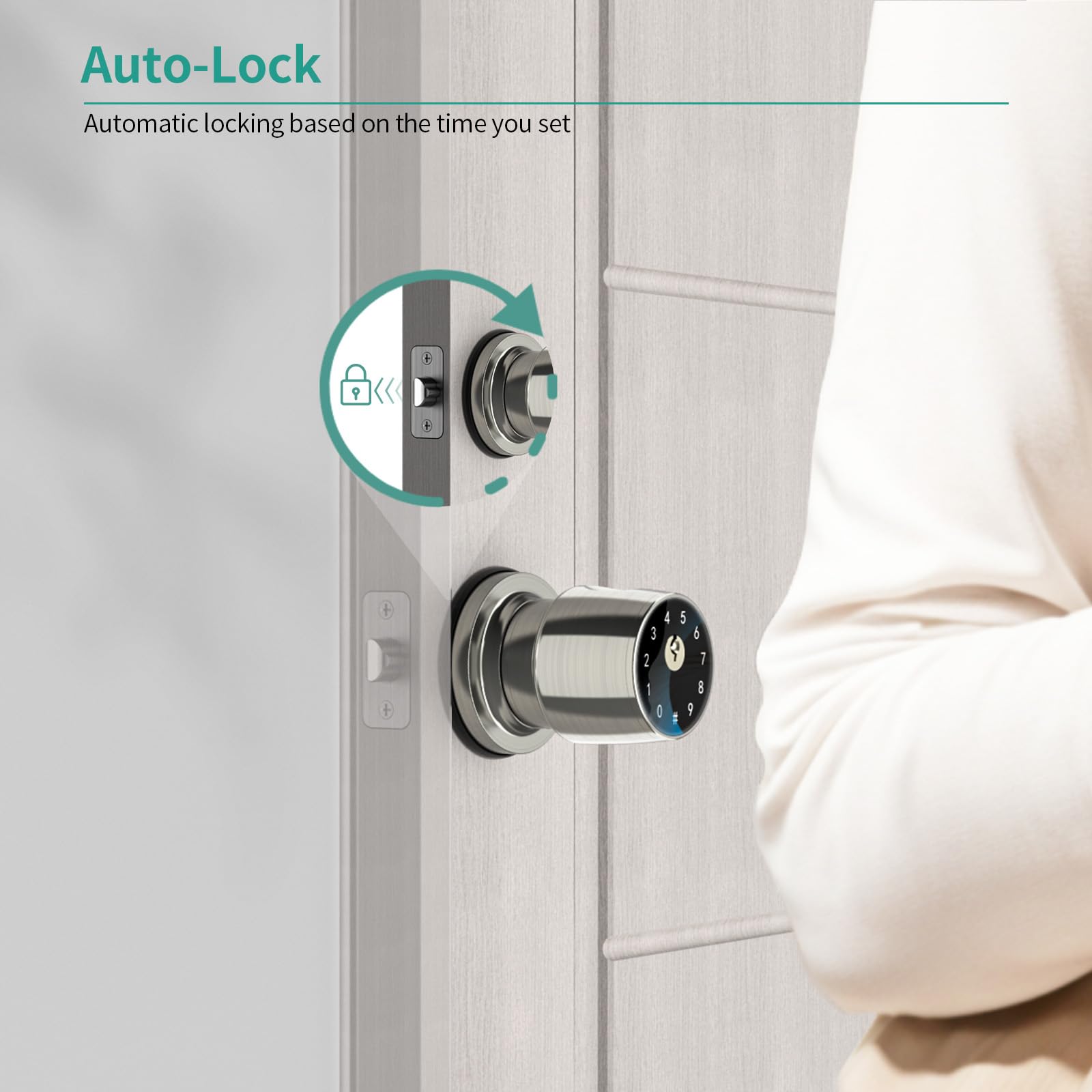 IRONZON bedroom door usage demonstrating privacy locking
