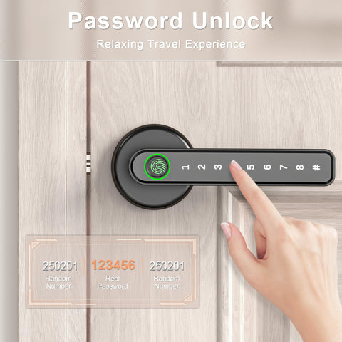 IRONZON door lock handle close-up highlights modern design for home security