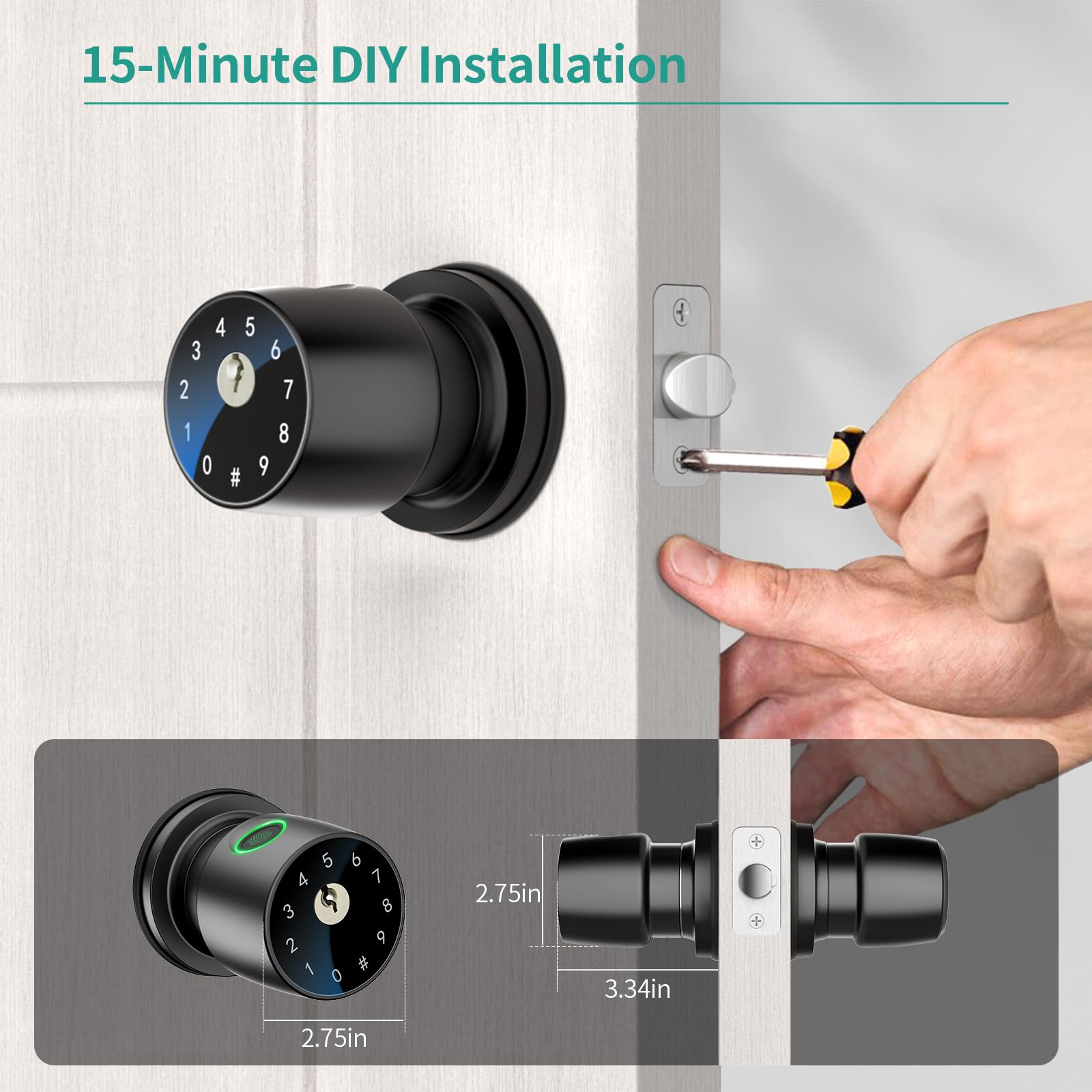 IRONZON privacy locking in a bedroom scene highlights quiet, secure privacy.
