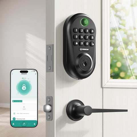 IRONZON keypad entry panel demonstrating convenient code-based unlocking.