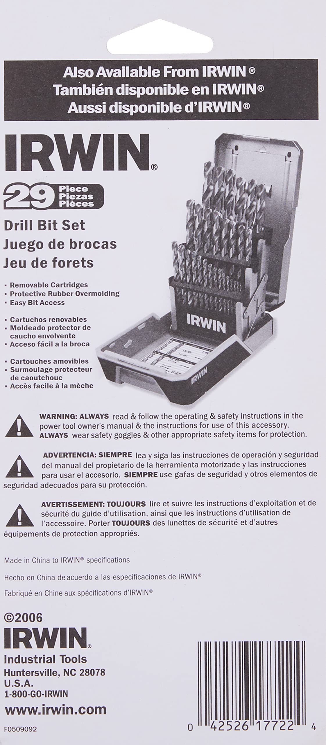 Close-up of etched holes on the IRWIN gauge for precise measurements