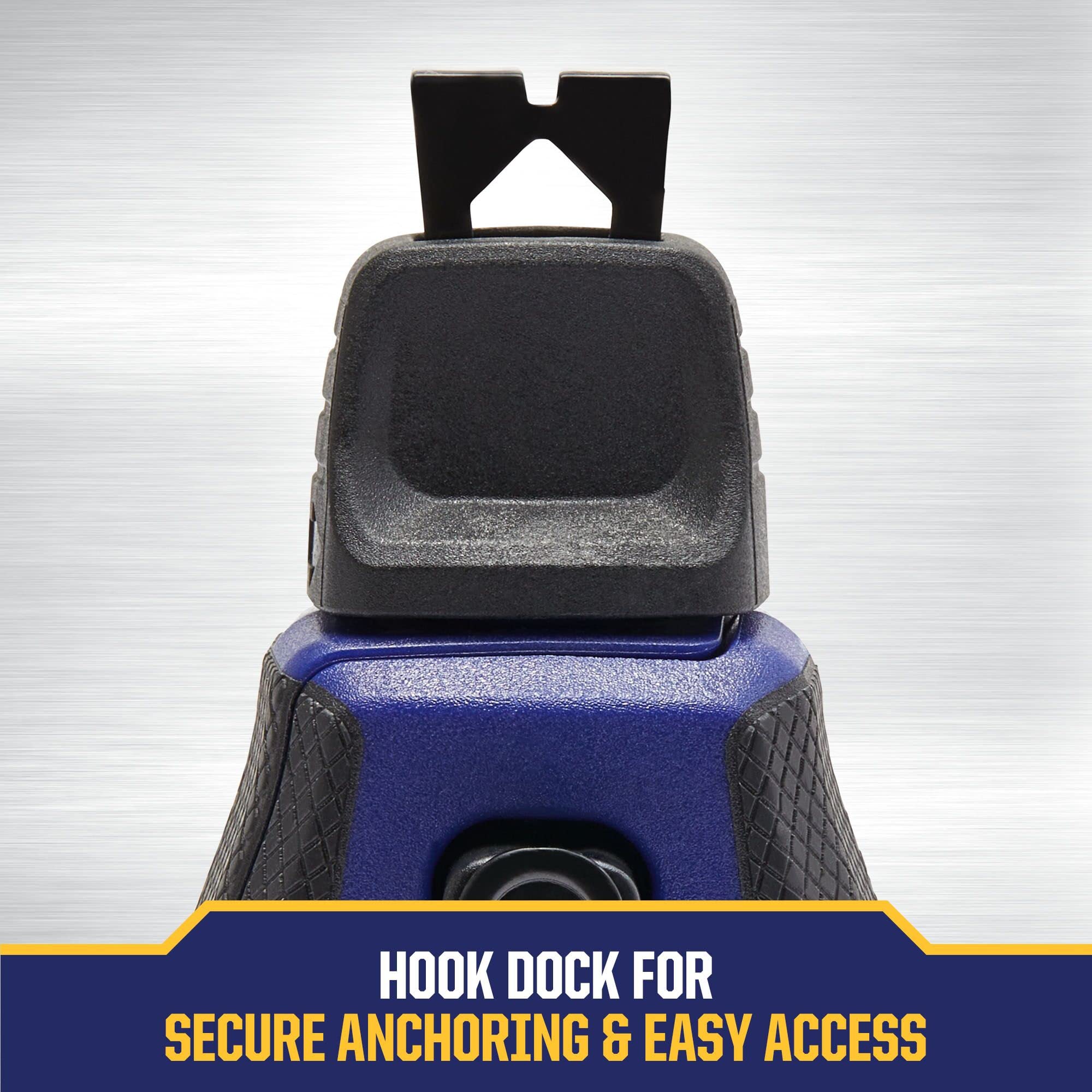 IRWIN overmold grip ergonomic handle reduces fatigue during long projects.