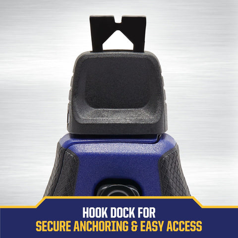 IRWIN overmold grip ergonomic handle reduces fatigue during long projects.