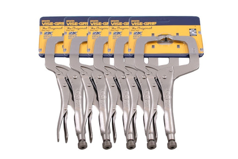 IRWIN Vise Grip 11R locking pliers with easy release enable one-handed clamping