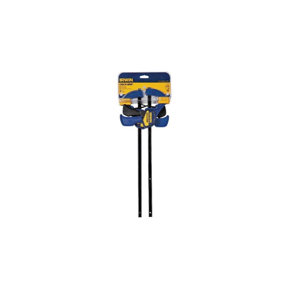IRWIN Quick-Grip Mini Bar Clamp 12-inch, compact design fits in tight spaces.