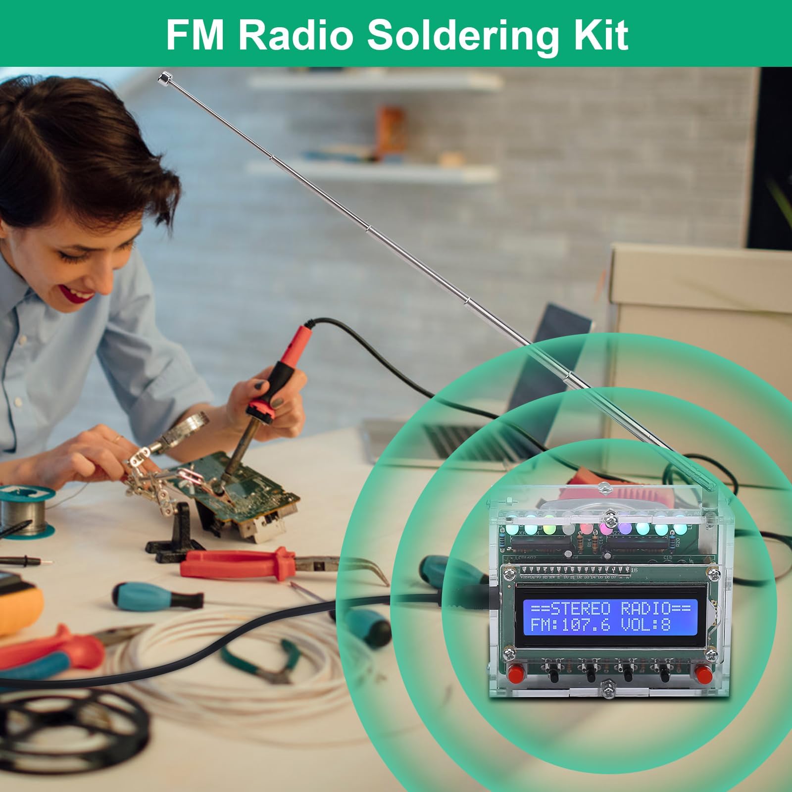 IS FM Radio Kit back-to-school use supports practical electronics education.