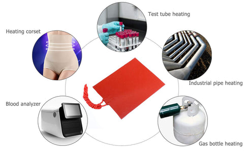 IS Icstation silicone heater mat wrap-on design enables direct heat transfer on surfaces