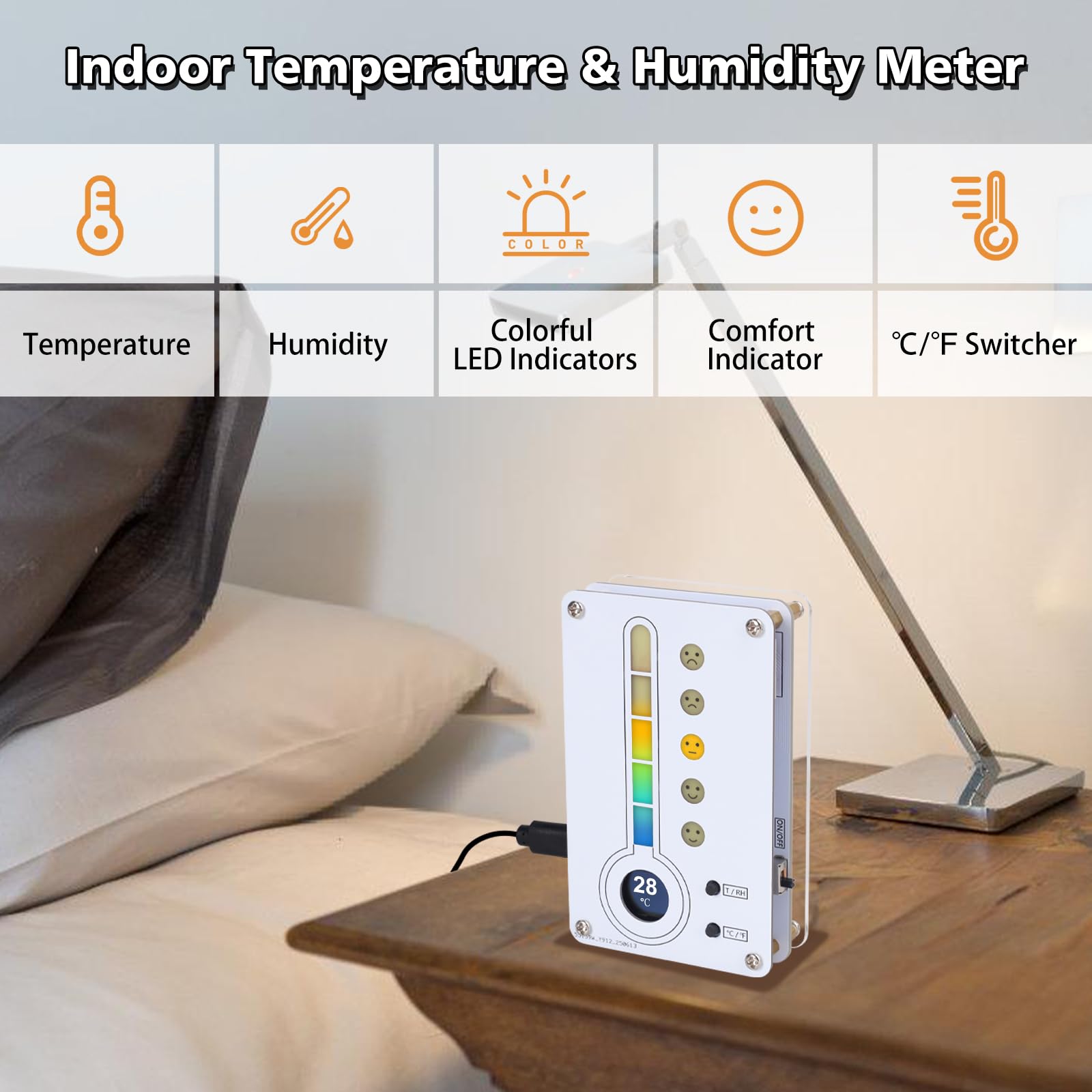 IS Soldering Project LED indicators show temperature progression from cool to warm