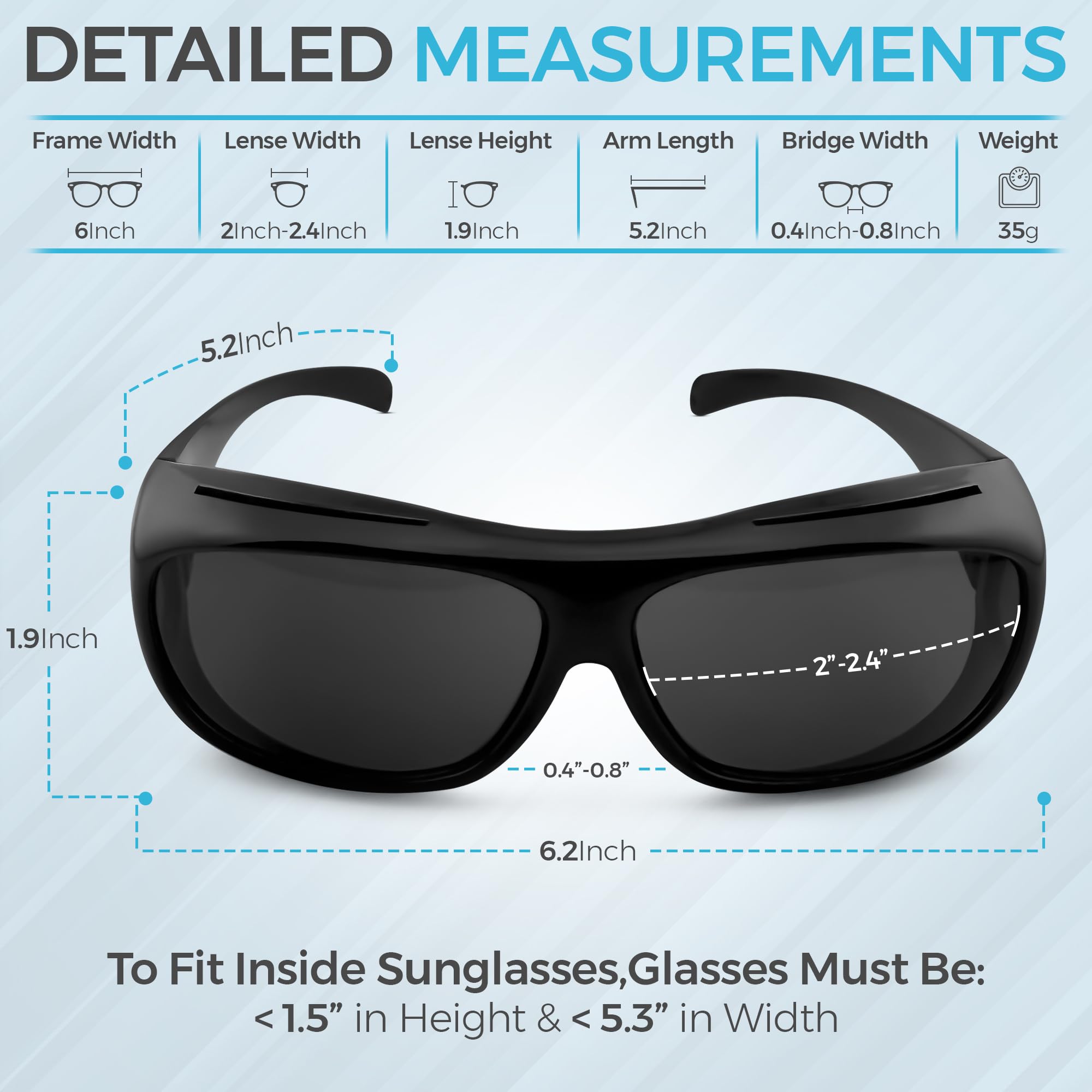 isafety lightweight durable frame for all day wear without pressure