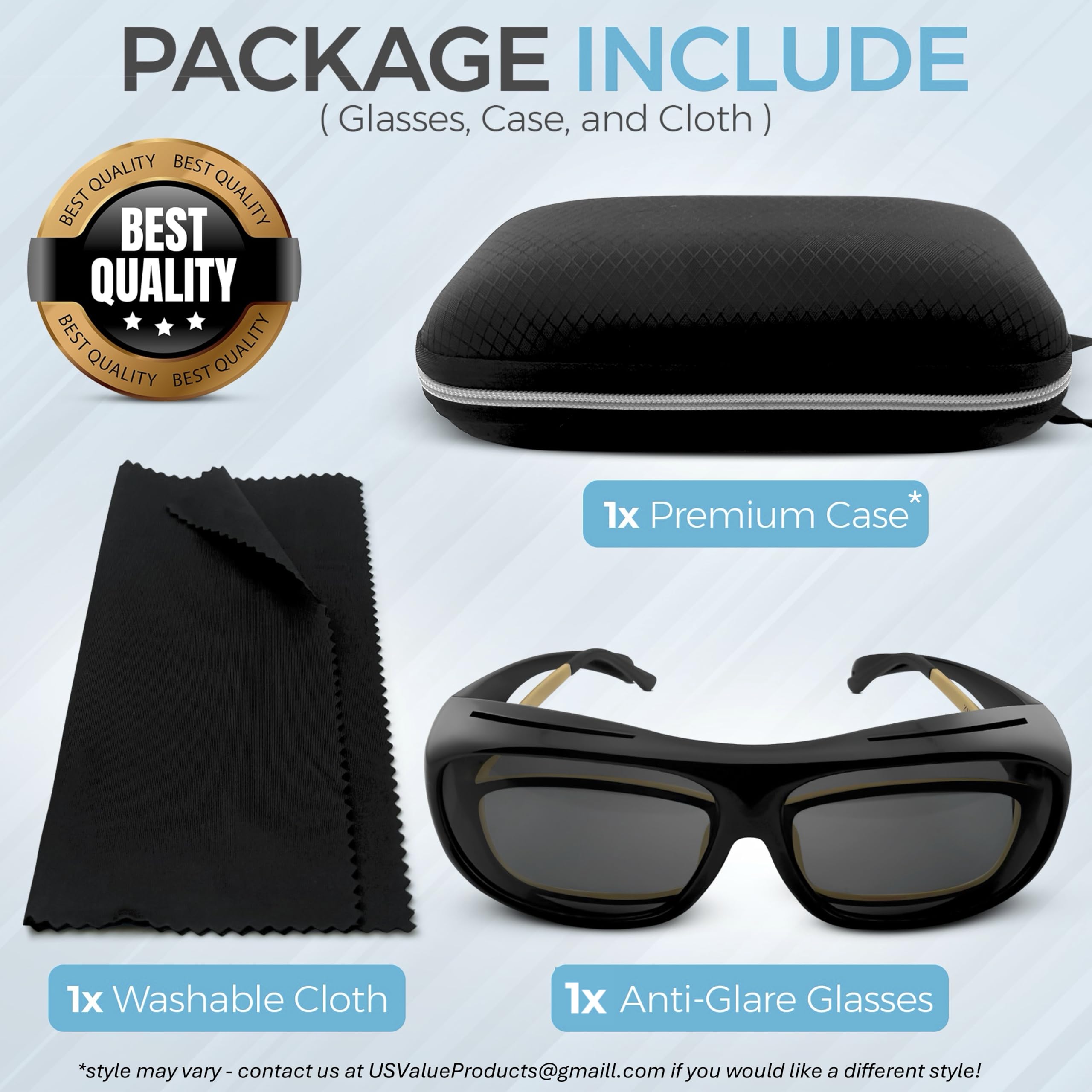 isafety travel kit includes case and cleaning cloth for easy care
