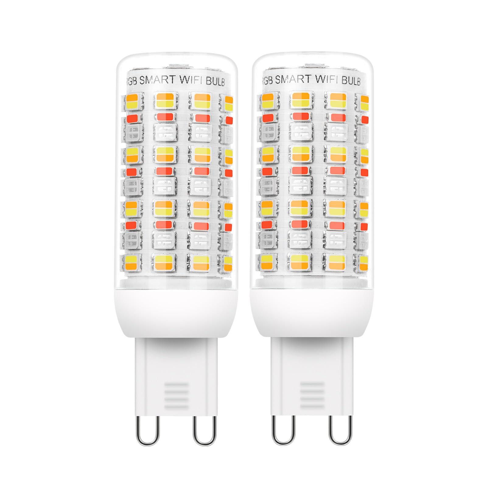 I-SHUNFA Wi-Fi RGBCW G9 bulb two-pack for ambient lighting and remote control