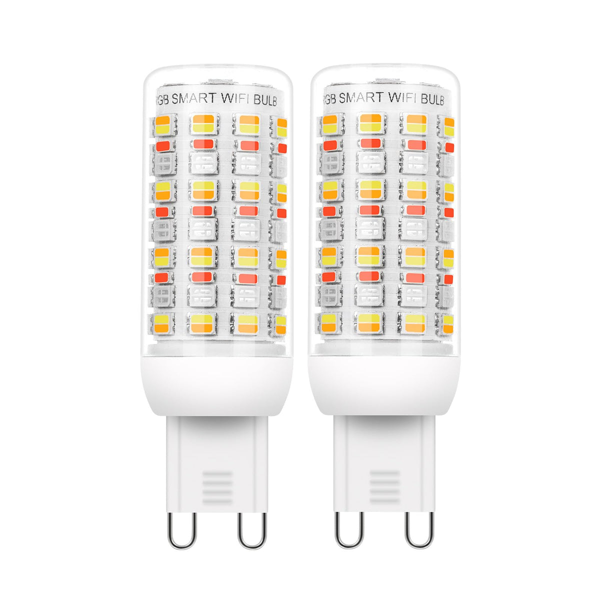 I-SHUNFA Wi-Fi RGBCW G9 bulb two-pack for ambient lighting and remote control